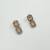 Baby pink ad stone & agate stone necklace set with earrings, antique gold plated
