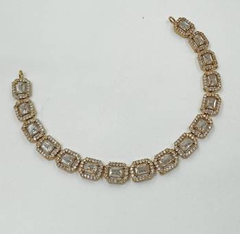 White ad stone & agate stone necklace set with earrings, antique gold plated 3