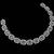 White ad & agate stone designer necklace set with earrings – rhodium plated