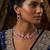 Ruby ad & agate stone designer necklace set with earrings – rhodium plated
