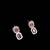 Ruby ad & agate stone designer necklace set with earrings – rhodium plated