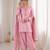 Women pink silk sequin emroidery work kurta set