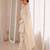 Women white silk sequin emroidery work kurta set