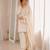 Women white silk sequin emroidery work kurta set