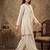 Women white silk sequin emroidery work kurta set
