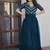 Women rama gorgette sequin emroidery work kurta set