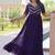 Women purple gorgette sequin emroidery work kurta set