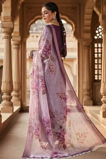 Women wine silk sequin emroidery work kurta set