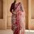 Women maroon silk sequin emroidery work kurta set