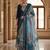 Women purple silk sequin emroidery work kurta set