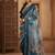 Women purple silk sequin emroidery work kurta set
