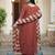 Women maroon chanderi sequin emroidery work kurta set