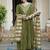 Women green chanderi sequin emroidery work kurta set