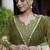 Women green chanderi sequin emroidery work kurta set