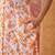 Women orange cotton sequin emroidery work kurta set