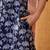 Women navy blue cotton sequin emroidery work kurta set
