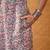 Women grey cotton sequin emroidery work kurta set