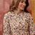 Women cream cotton sequin emroidery work kurta set