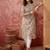 Women cream cotton sequin emroidery work kurta set