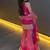 Women pink gorgette sequin emroidery work kurta set