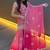 Women pink gorgette sequin emroidery work kurta set