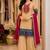 Women beige silk sequin emroidery work kurta set