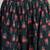 Green floral printed cotton flared maxi skirt for women