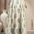 Cream floral printed cotton flared maxi skirt for women