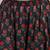 Blue floral printed cotton flared maxi skirt for women