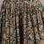 Green floral printed cotton flared maxi skirt for women