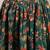 Green floral printed cotton flared maxi skirt for women