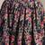 Blue floral printed cotton flared maxi skirt for women