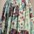 Green floral printed cotton flared maxi skirt for women
