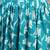 Sky-blue floral printed cotton flared maxi skirt for women