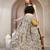 Multicolor floral printed cotton flared maxi skirt for women