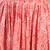 Pink floral printed cotton flared maxi skirt for women