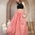Pink floral printed cotton flared maxi skirt for women