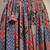 Blue floral printed cotton flared maxi skirt for women