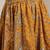 Yellow floral printed cotton flared maxi skirt for women