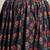 Blue floral printed cotton flared maxi skirt for women