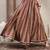 Wine printed cotton flared maxi skirt for women