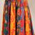 Multicolor color blocked cotton flared maxi skirt for women