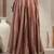 Wine printed cotton flared maxi skirt for women