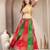 Multicolor floral printed cotton flared maxi skirt for women