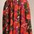 Green floral printed cotton flared maxi skirt for women
