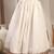 White plain cotton flared maxi skirt for women