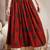 Orange graphic printed cotton flared maxi skirt for women