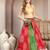 Multicolor floral printed cotton flared maxi skirt for women