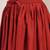 Red plain cotton flared maxi skirt for women