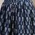 Blue floral printed cotton flared maxi skirt for women